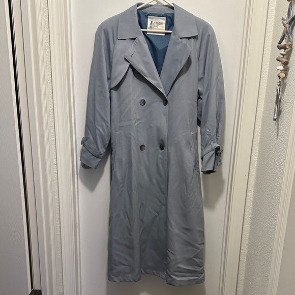 London Fog Grey Trenchcoat size 10reg